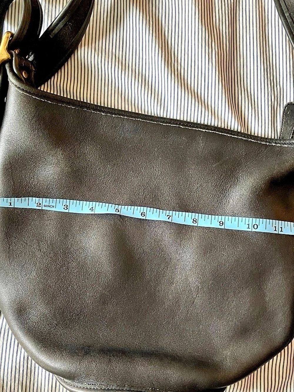 Vintage Coach Helens Legacy Bag 9953 Black Leather Shoulder Bag - Picture 3 of 11
